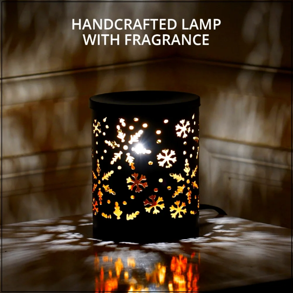 Snowflakes Lamp with essential oil